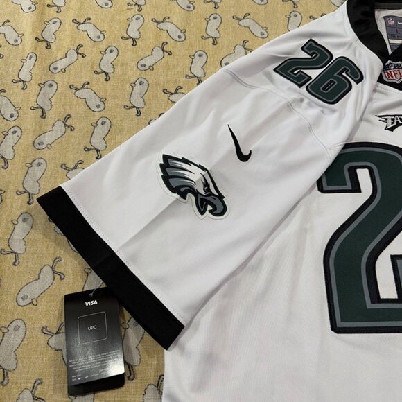 Philadelphia Eagles Nfl White Jersey #26 Barkley - Picture 2 of 7